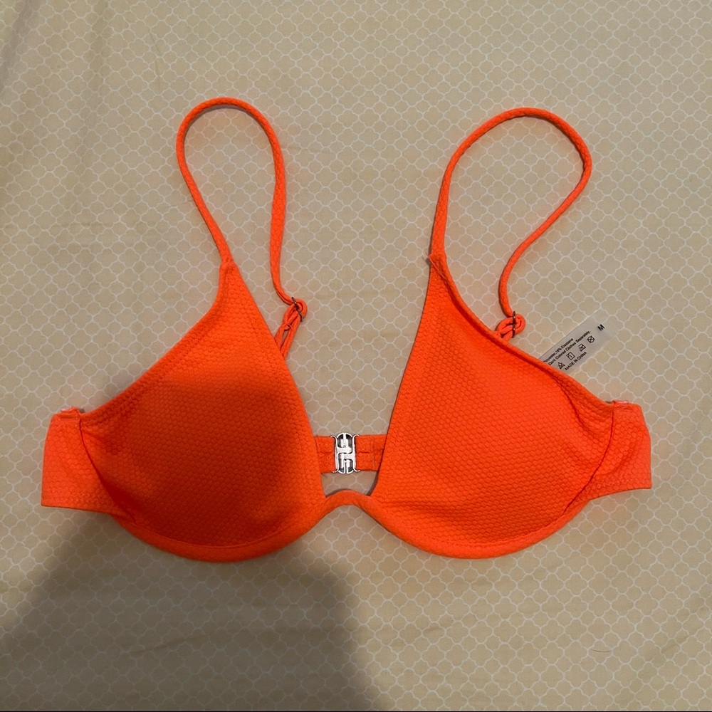Orange bikini top